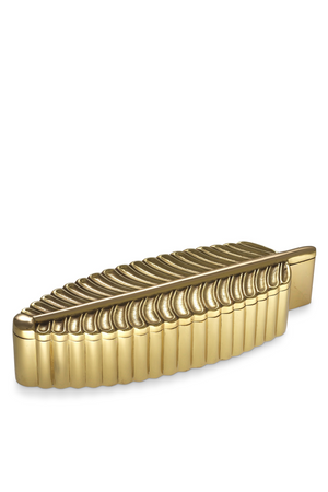 Brass Leaf Decorative Box | Eichholtz La Plume | OROA