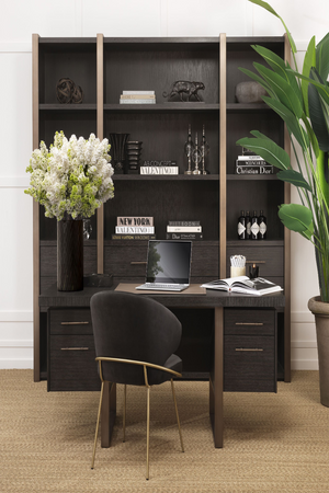 Charcoal Oak Desk | Eichholtz Canova | OROA