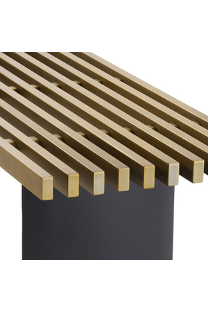 Brushed Brass Finish Console Table | Eichholtz Vauclair | OROA.com