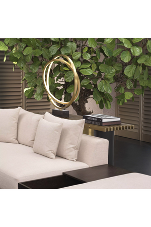 Brushed Brass Finish Console Table | Eichholtz Vauclair | OROA.com