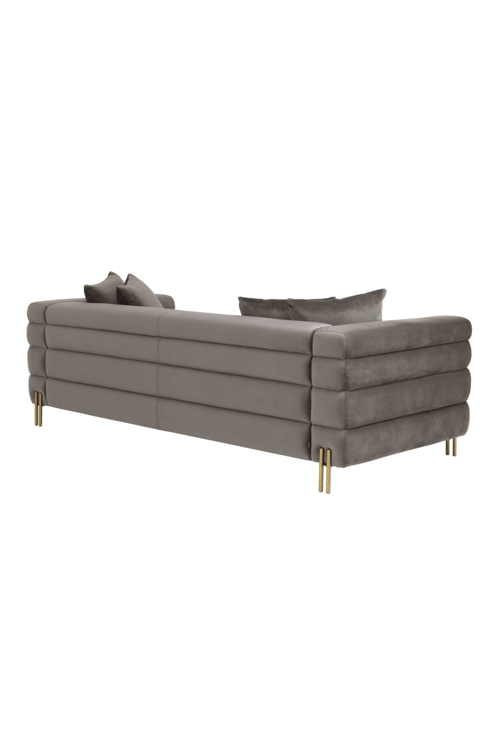 Art Deco Gray Velvet Sofa | Eichholtz York | Oroa.com