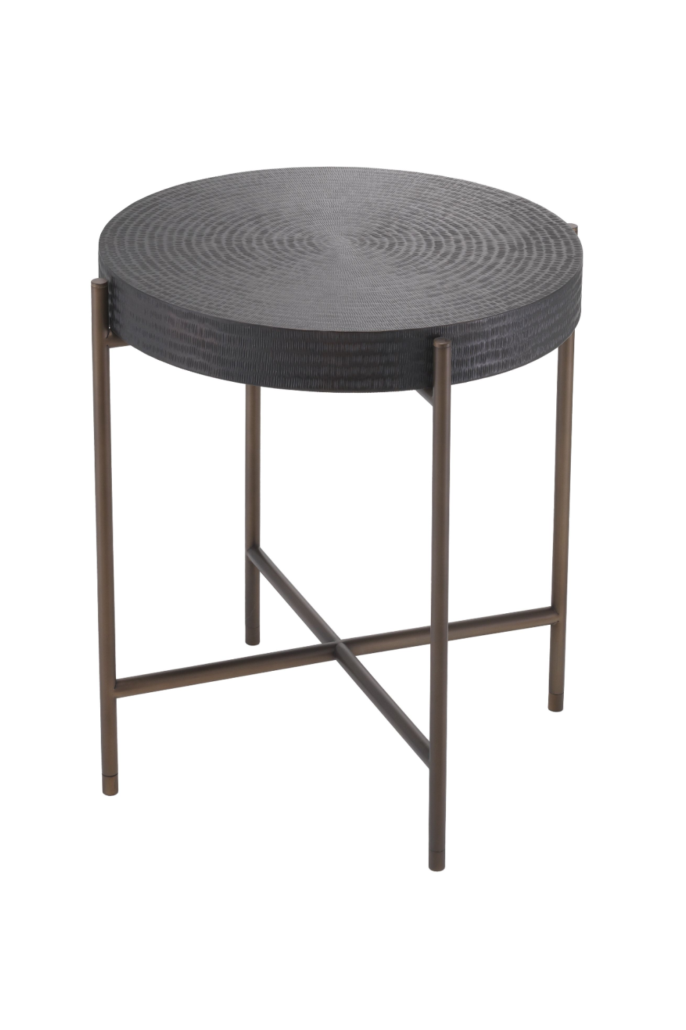 Round Gunmetal Side Table | Eichholtz Nikos | OROA