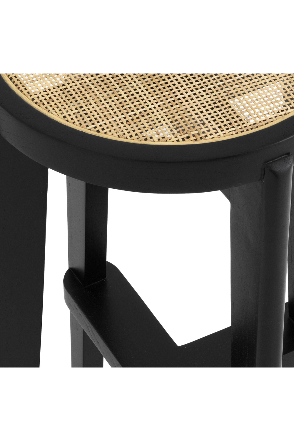 Black Rattan Bar Stool | Eichholtz Dareau | #1 Eichholtz Retailer
