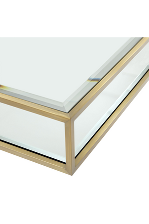 Brass Pedestal Coffee Table | Eichholtz Tortona L | OROA