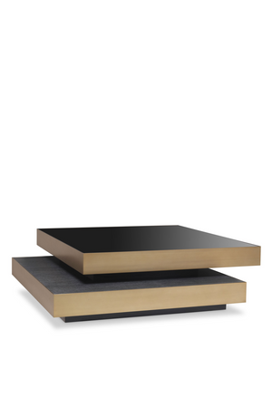 Brass Stacked Coffee Table | Eichholtz Shelton | OROA