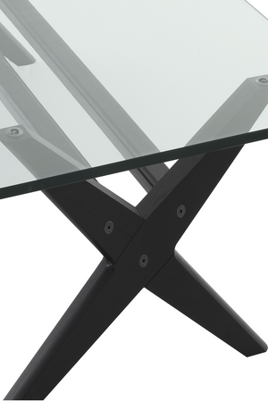 Black X-Shaped Legs Coffee Table | Eichholtz Maynor | OROA