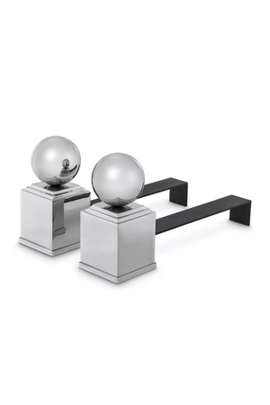 Classic Style Metal Andiron Set (2) | Eichholtz Viviers | OROA.com