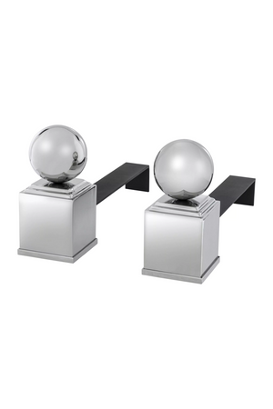 Classic Style Metal Andiron Set (2) | Eichholtz Viviers | OROA.com