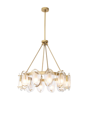 Brass Bevelled Glass Chandelier | Eichholtz Sublime | OROA