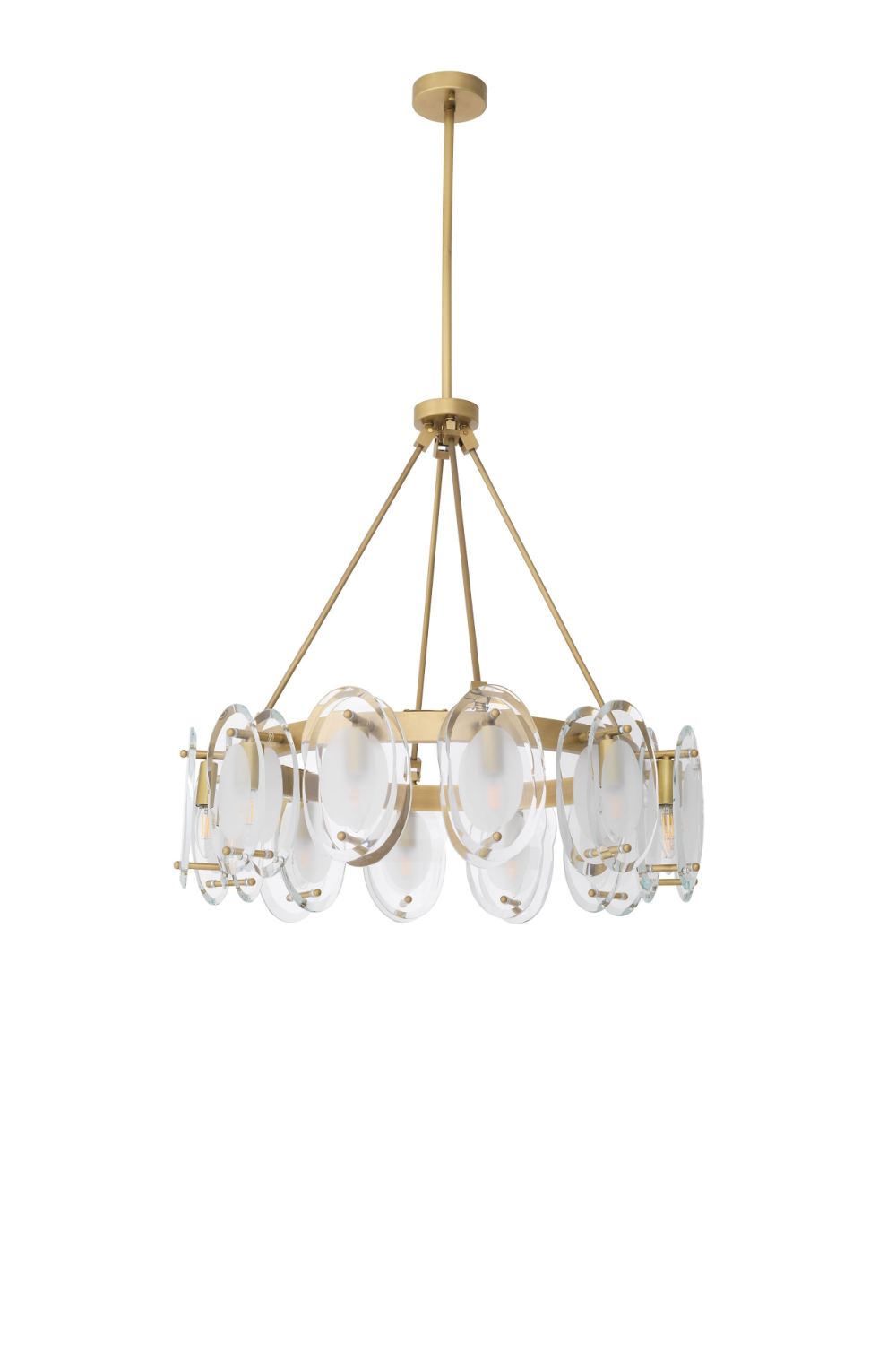 Brass Bevelled Glass Chandelier | Eichholtz Sublime | OROA