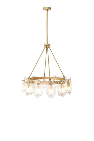 Brass Bevelled Glass Chandelier | Eichholtz Sublime | OROA