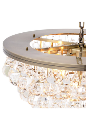 Brass Glass Drop Chandelier | Eichholtz Bolzano | OROA