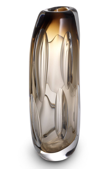 Brown Handblown Glass Vase | Eichholtz Sianni L  | Oroa.com