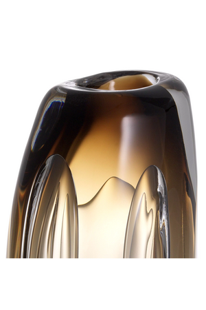 Brown Handblown Glass Vase | Eichholtz Sianni L  | Oroa.com