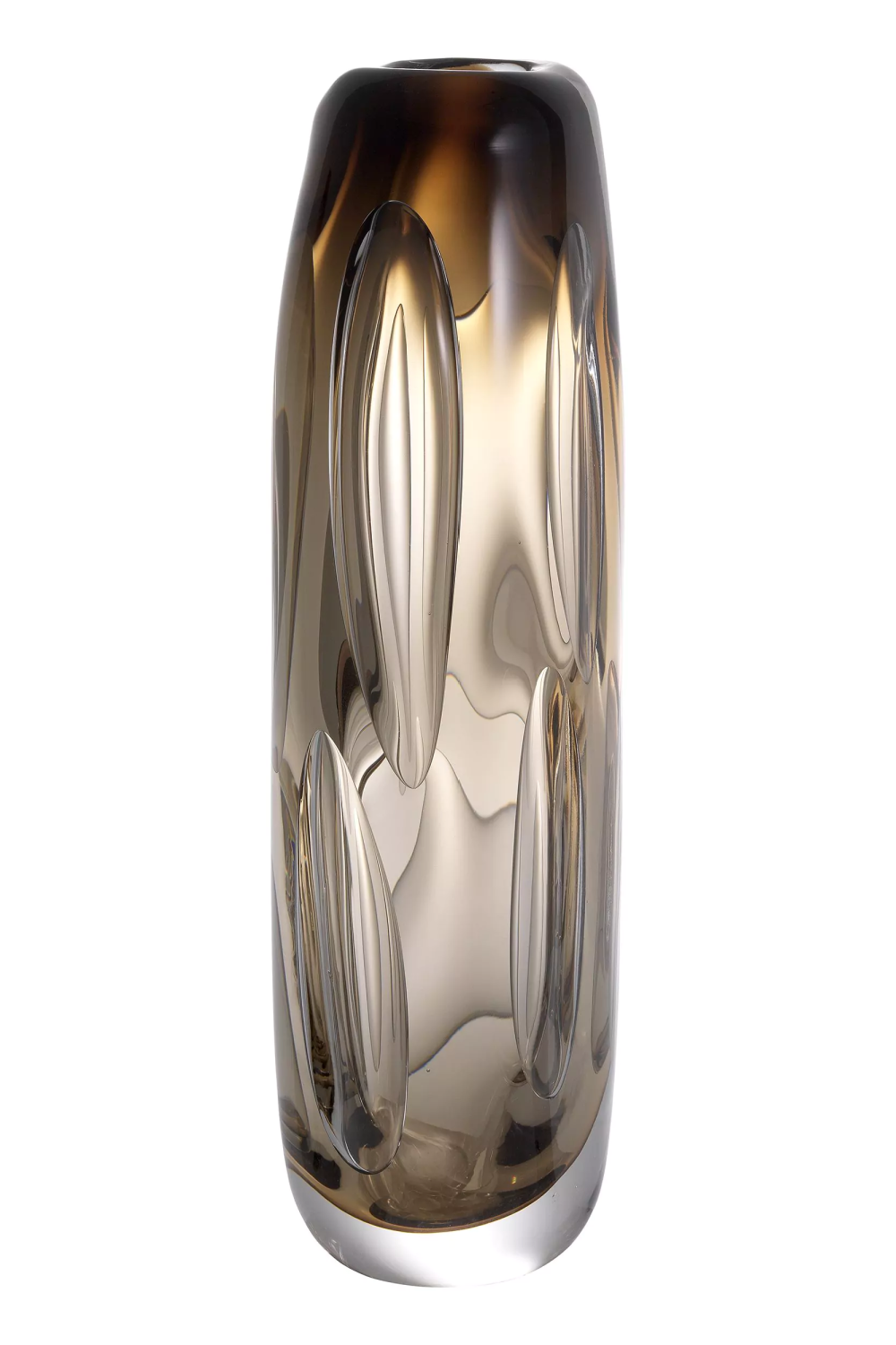 Brown Handblown Glass Vase | Eichholtz Sianni L  | Oroa.com