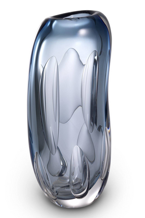 Blue Handblown Glass Vase | Eichholtz Sianni M | Oroa.com