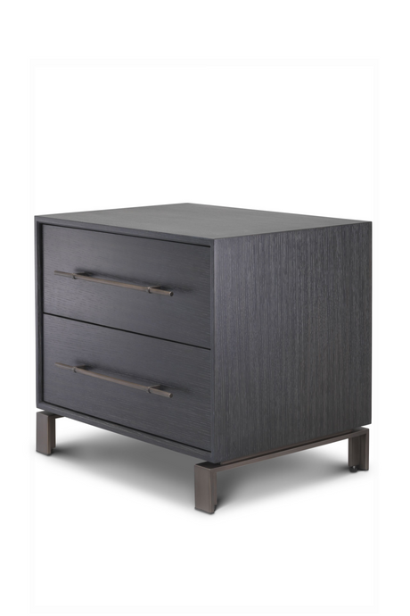 2 Drawer Gray Oak Nightstand | Eichholtz Canova | OROA