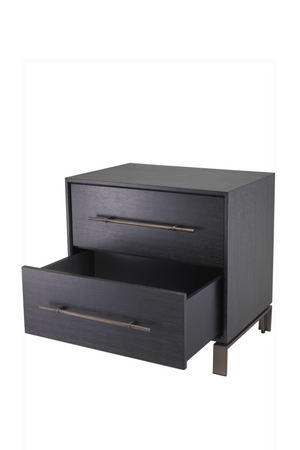 2 Drawer Gray Oak Nightstand | Eichholtz Canova | OROA