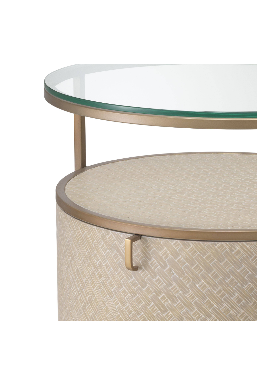 Round Woven Oak Bedside Table | Eichholtz Napa Valley | Oroa.com