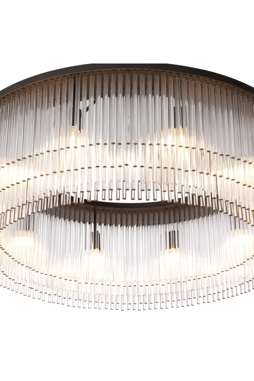 Bronze Glass Layered Chandelier L | Eichholtz Hector | OROA.com