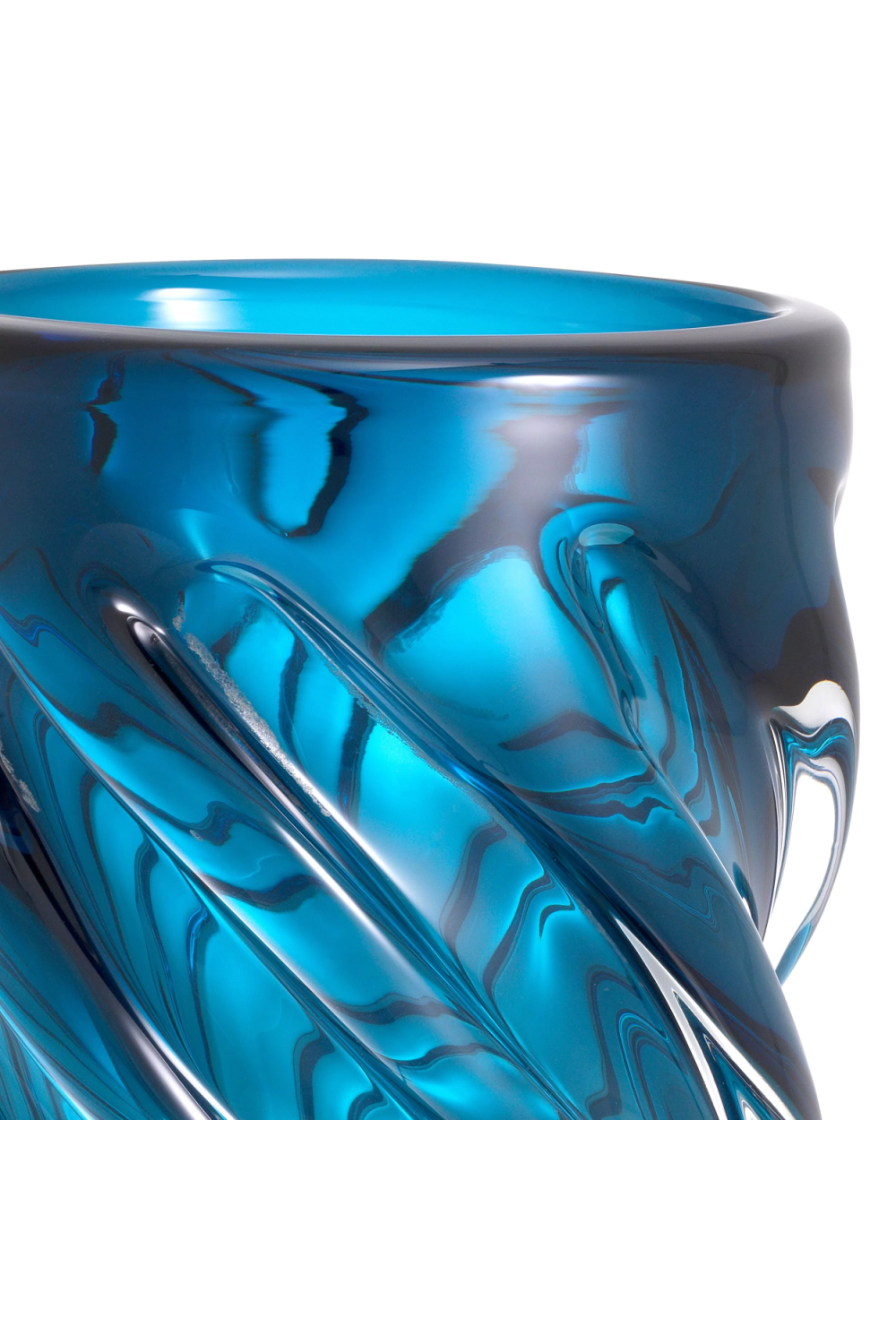 Blue Handblown Glass Vase | Eichholtz Angelito L | OROA.com