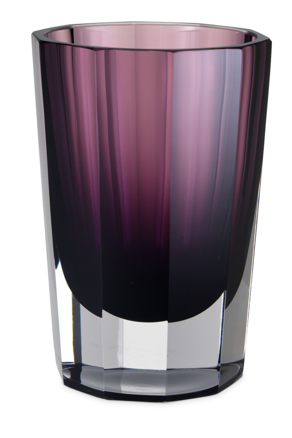 Purple Octagonal Glass Vase | Eichholtz Chavez L | OROA