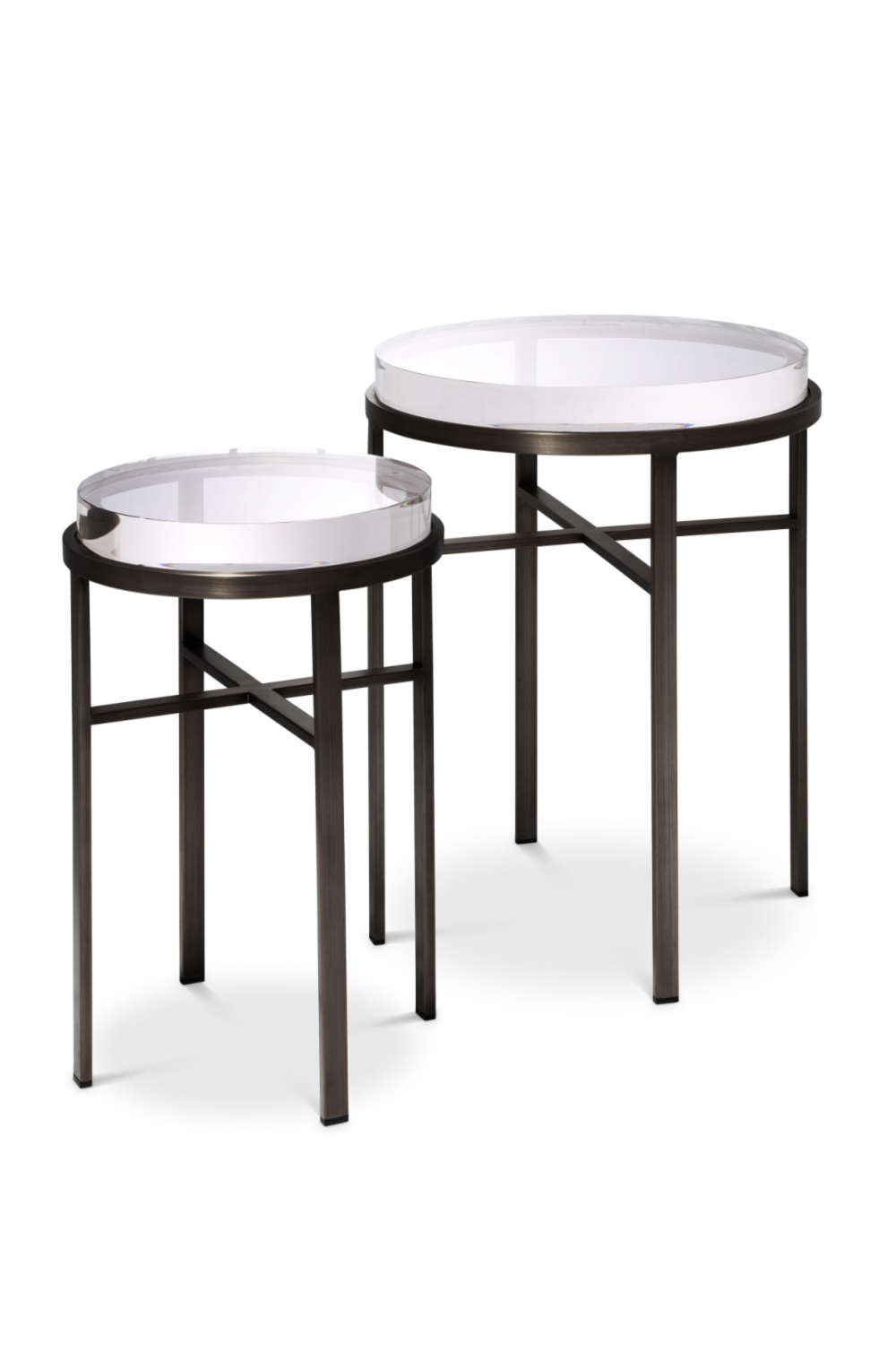 Bronze Side Table Set (2) | Eichholtz Hoxton | OROA.com