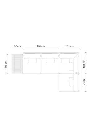 Outdoor Sunbrella Sectional Sofa | Eichholtz Royal Palm | Oroa.com