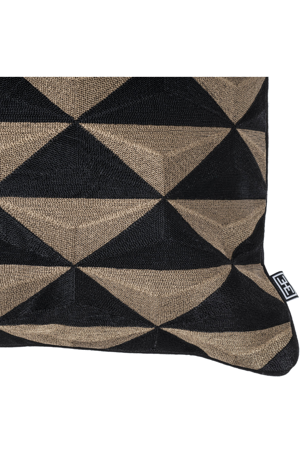 Black & Gold Square Pillow | Eichholtz Mist | Oroa.com