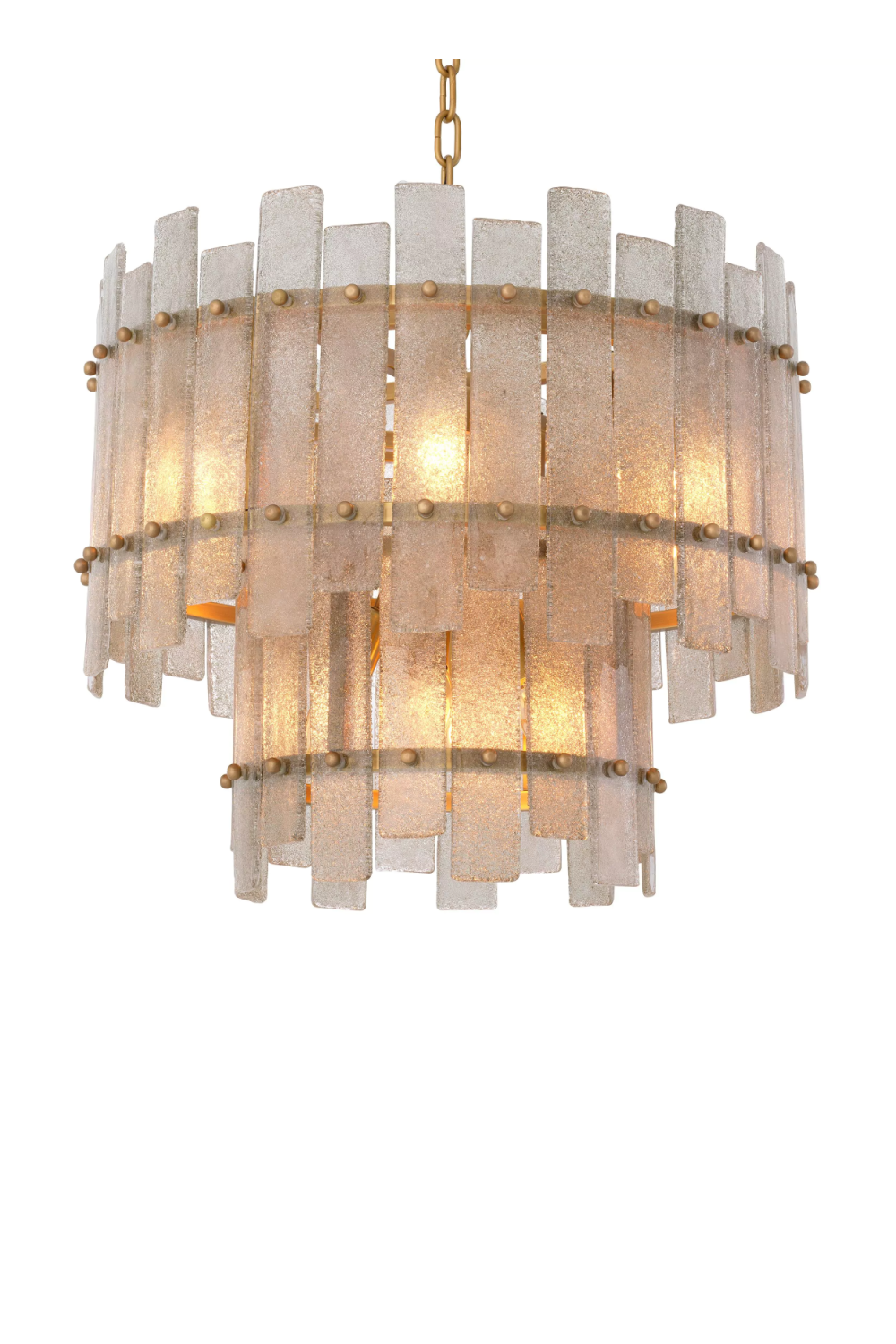 Frosted Hand-Blown Glass Chandelier | Eichholtz Caprera | OROA TRADE