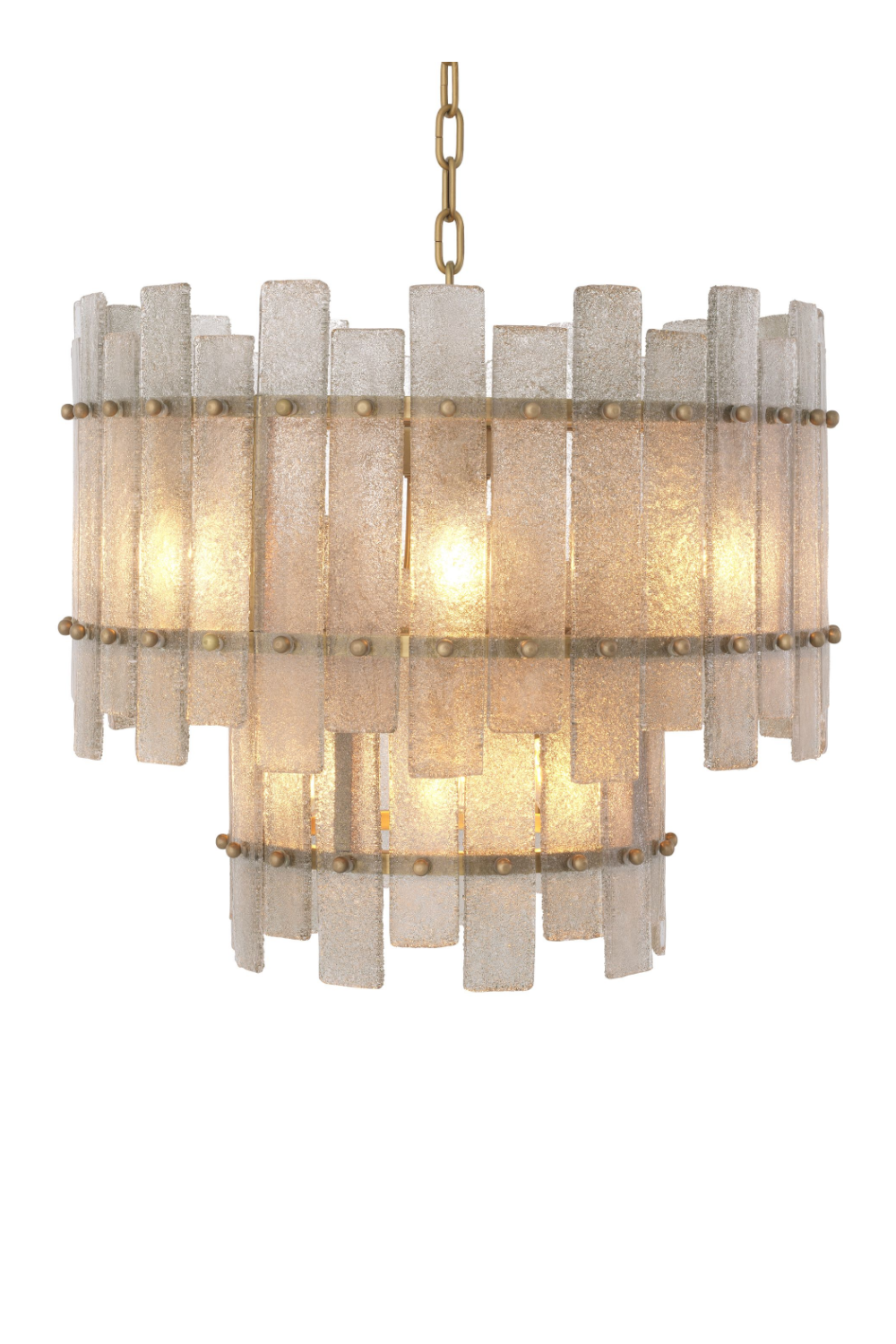 Frosted Hand-Blown Glass Chandelier | Eichholtz Caprera | OROA TRADE