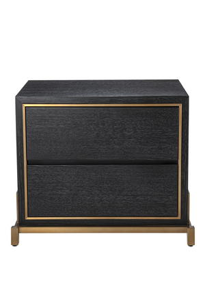 Charcoal Oak Bedside Table | Eichholtz Hazel | OROA