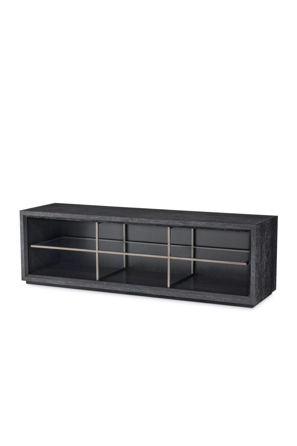 Black Wooden Modern TV Cabinet | Eichholtz Hennessey | OROA.com
