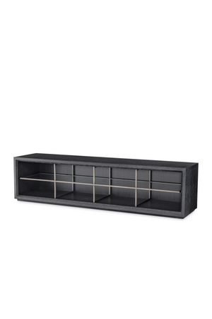 Black Wooden Modern TV Cabinet | Eichholtz Hennessey | OROA.com