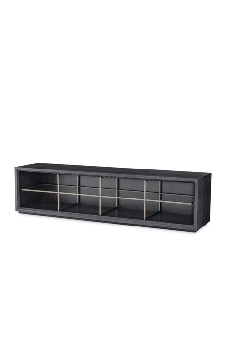 Black Wooden Modern TV Cabinet | Eichholtz Hennessey | OROA.com