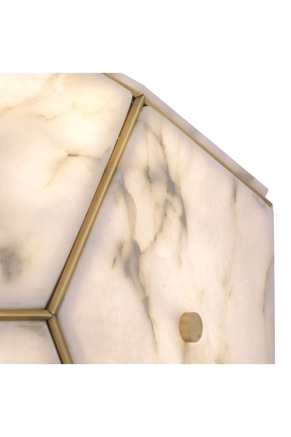 Pentagonal Alabaster Lantern | Eichholtz Gallo | OROA.com