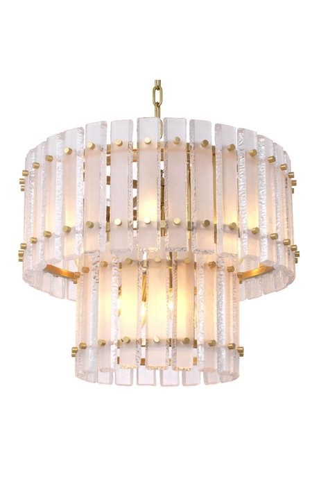 Frosted Glass Plates Chandelier | Eichholtz Blason | OROA
