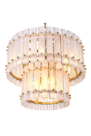 Frosted Glass Plates Chandelier | Eichholtz Blason | OROA