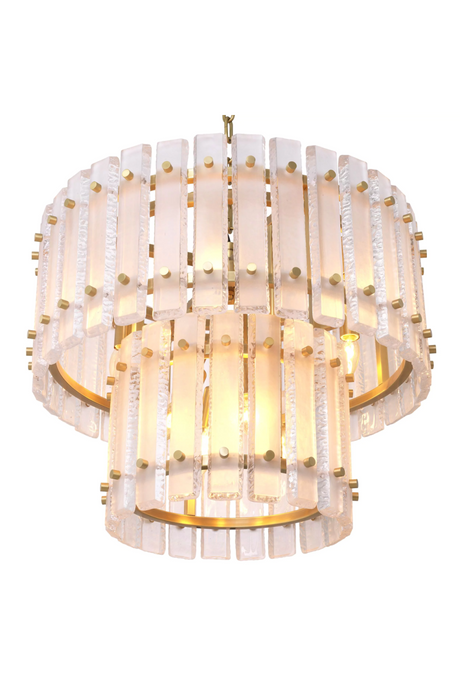 Frosted Glass Plates Chandelier | Eichholtz Blason | OROA