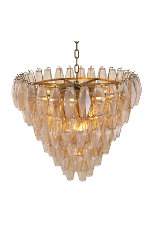 Diamond Amber Glass Chandelier | Eichholtz Benini | OROA.com