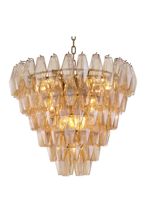 Diamond Amber Glass Chandelier | Eichholtz Benini | OROA.com