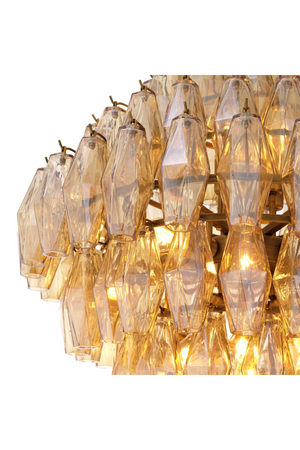 Diamond Amber Glass Chandelier | Eichholtz Benini | OROA.com