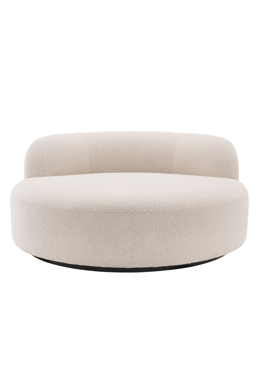 Cream Bouclé Round Sofa | Eichholtz Björn | Oroa.com