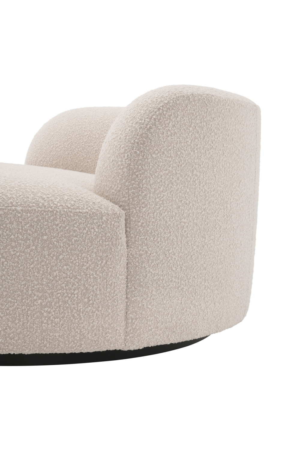 Cream Bouclé Round Sofa | Eichholtz Björn | Oroa.com