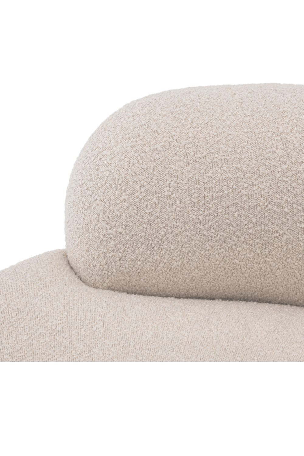 Cream Bouclé Round Sofa | Eichholtz Björn | Oroa.com