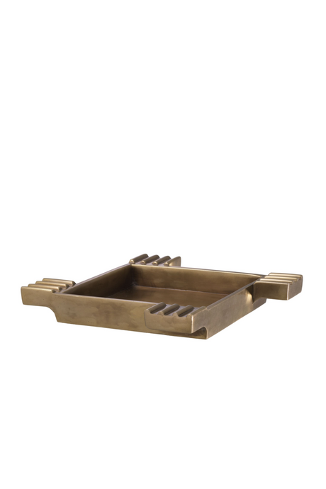 Vintage Brass Square Bowl | Eichholtz Mack | OROA