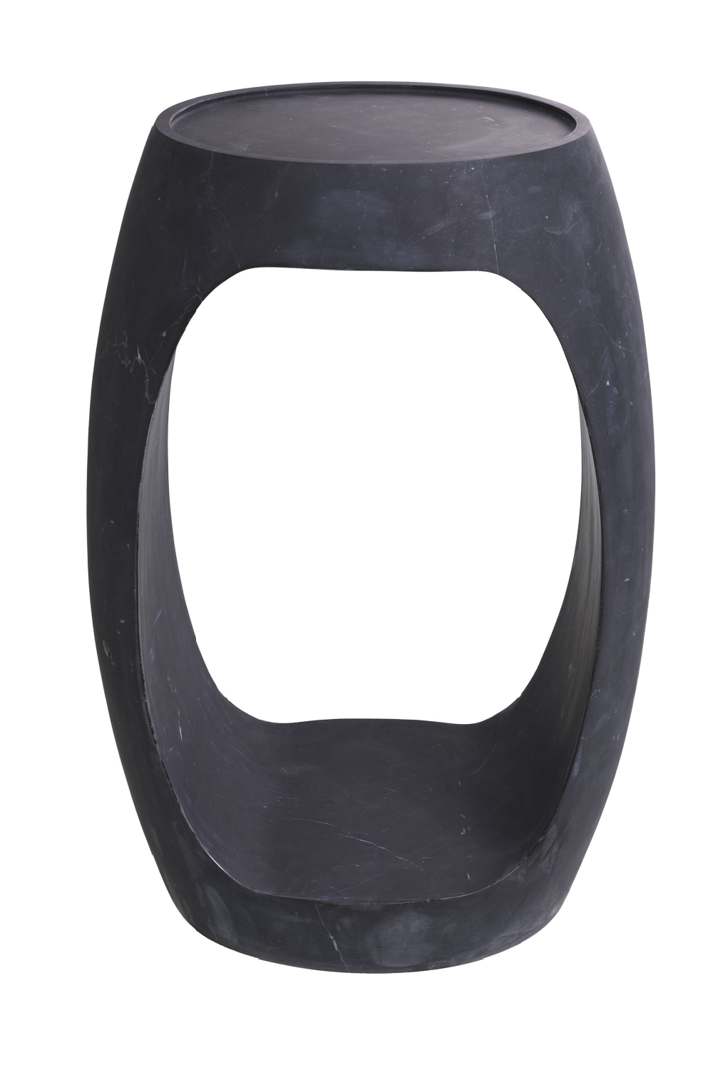 Black Marble Round Side Table | Eichholtz Clipper High | OROA