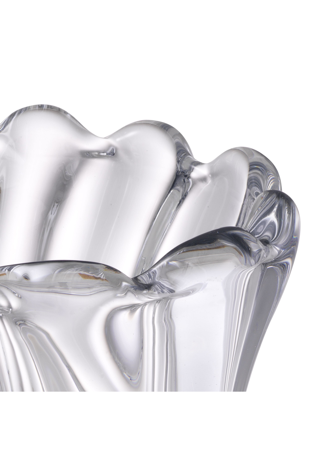 Clear Swirling Glass Vase | Eichholtz Contessa - S | OROA