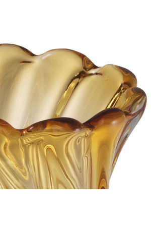 Yellow Swirling Glass Vase | Eichholtz Contessa - S | OROA