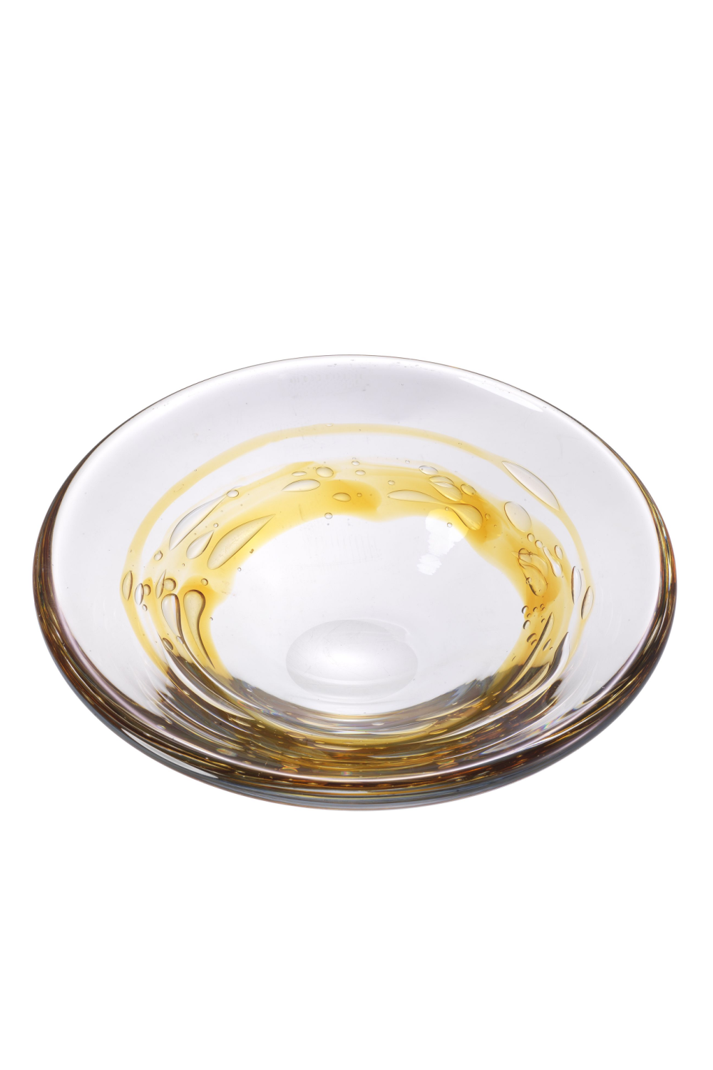 Yellow Swirl Glass Bowl | Eichholtz Arliss | OROA
